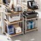 Home Office Rolling Printer Stand 3-Tier with Storage Shelves